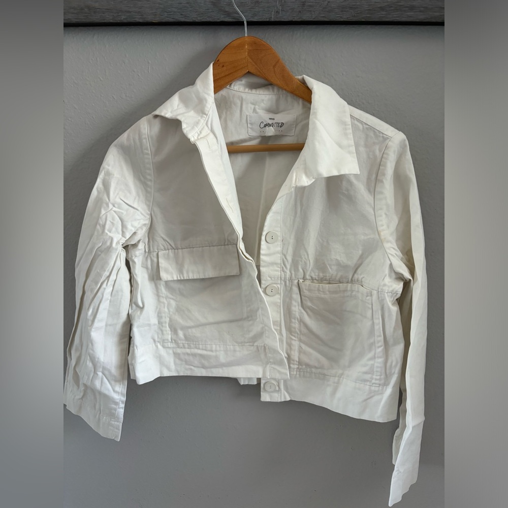 Mango white jacket